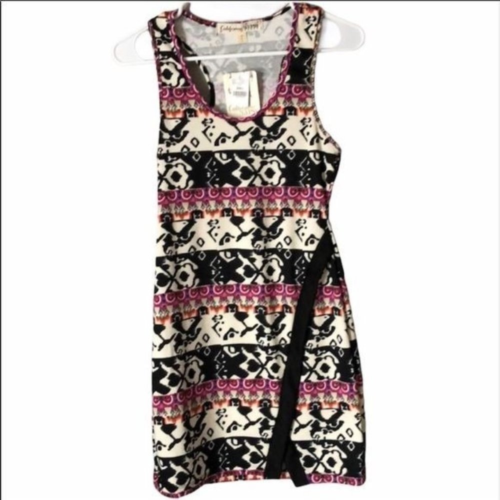 NWT California Gypsy Racer Back Bodycon Dress Sm.
